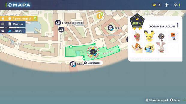 Leyendas Pokmon Z-A - Localizacin y lista de Pokmon disponibles en la zona salvaje 1