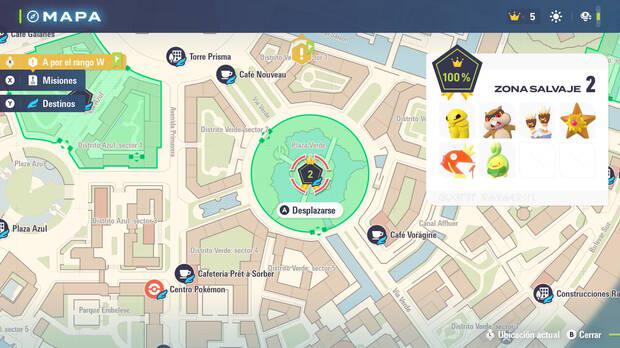 Leyendas Pokmon Z-A - Localizacin y lista de Pokmon disponibles en la zona salvaje 2