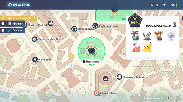 Leyendas Pokmon Z-A - Localizacin y lista de Pokmon disponibles en la zona salvaje 3