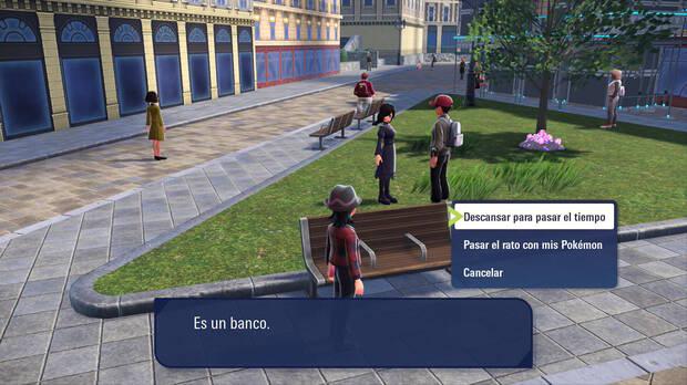 Leyendas Pokmon Z-A - Descansar para pasar el rato y hacer que cambie la hora actual del da