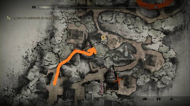 Silent Hill f - Ebisugaoka (V) (NG+), ubicacin del Santuario de Jizo donde se deja el broche y se encuentra el ema #22