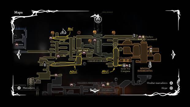 Hollow Knight Silksong - Las mejores rutas para farmear rosarios en el Acto 2 y 3