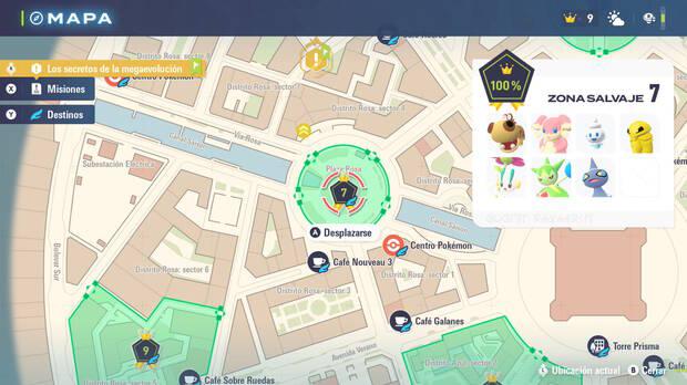 Leyendas Pokmon Z-A - Localizacin y lista de Pokmon disponibles en la zona salvaje 7