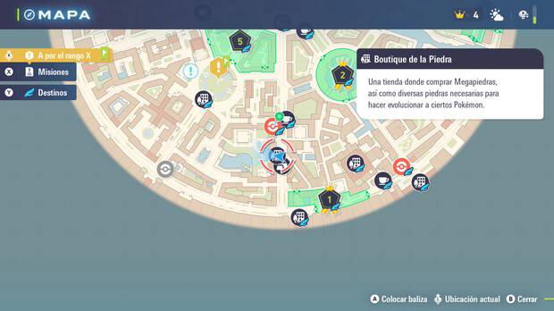 Leyendas Pokmon Z-A - Localizacin de la Boutique de la Piedra para comprar piedras evolutivas
