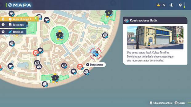 Leyendas Pokmon Z-A - Localizacin del edificio Construcciones Radix para mejorar el nivel del Amuleto de Naria rojo