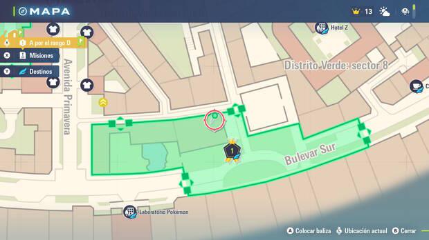 Leyendas Pokmon Z-A - Localizacin en el mapa de la MT103 Avivar