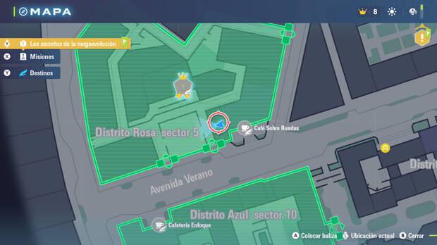 Leyendas Pokmon Z-A - Localizacin en el mapa de la MT018 Puo Incremento