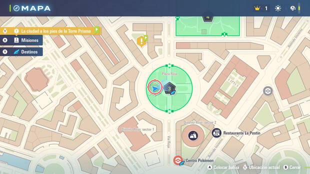 Leyendas Pokmon Z-A - Localizacin en el mapa de la MT022 Golpe Areo