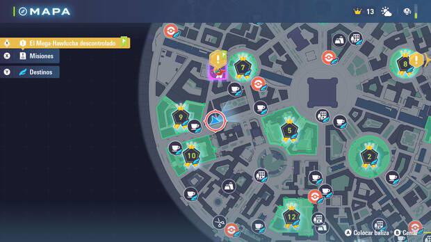 Leyendas Pokmon Z-A - Localizacin en el mapa de la MT009 Viraje