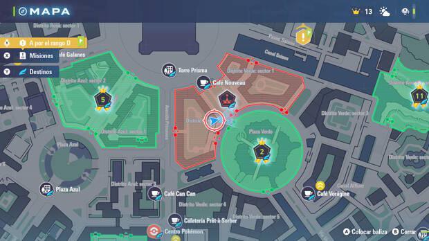 Leyendas Pokmon Z-A - Localizacin en el mapa de la MT049 Viento Hielo