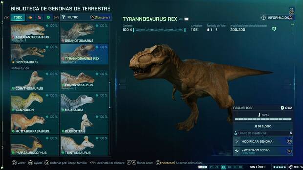 Jurassic World Evolution 3 - Dinosaurios, Tyrannosaurus Rex