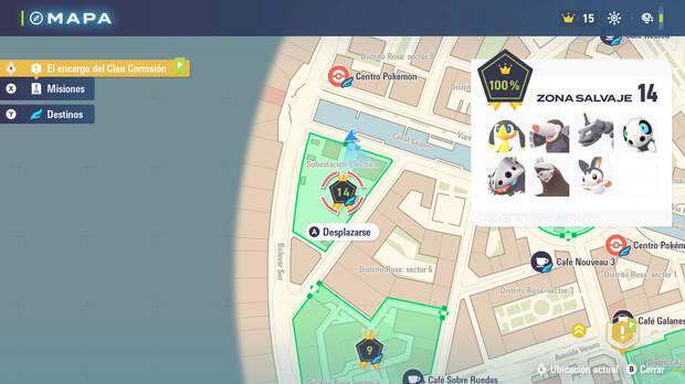 Leyendas Pokmon Z-A - Localizacin y lista de Pokmon disponibles en la zona salvaje 14