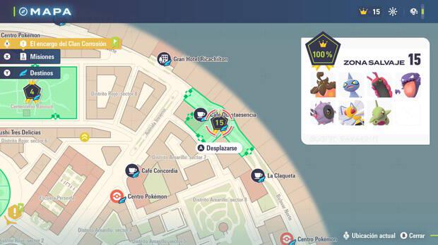 Leyendas Pokmon Z-A - Localizacin y lista de Pokmon disponibles en la zona salvaje 15