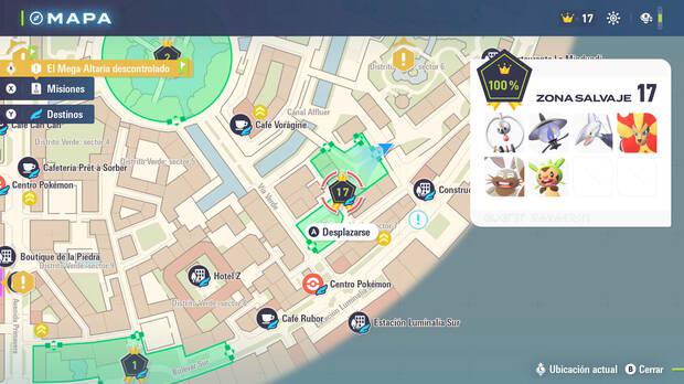 Leyendas Pokmon Z-A - Localizacin y lista de Pokmon disponibles en la zona salvaje 17