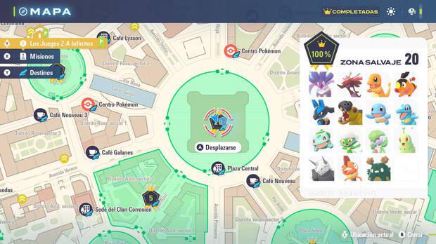 Leyendas Pokmon: Z-A - Capturar a todos los iniciales en la zona salvaje 20