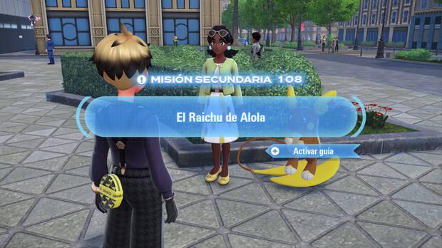Leyendas Pokmon Z-A - Intercambio de Raichu de Alola con el NPC Loli
