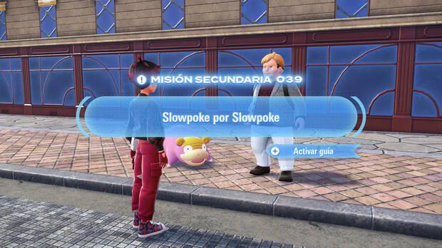 Leyendas Pokmon Z-A - Intercambio de Slowpoke de Galar con el NPC Plcido