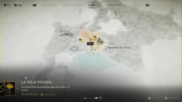 Ghost of Yotei - Lugares especiales, Costa meridional (Praderas de Yotei)