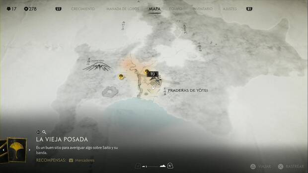 Ghost of Yotei, Madrigueras de zorro en las Praderas de Yotei, ubicación de la madriguera Vistas del lago