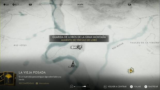 Ghost of Yotei - Guaridas de lobos en las Praderas de Yotei, ubicacin de Gran montaa