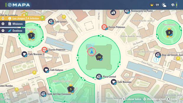 Leyendas Pokmon Z-A - Localizacin en el mapa de la MT054 Cometa Draco