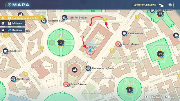 Leyendas Pokmon Z-A - Localizacin en el mapa de la MT002 Garra Dragn