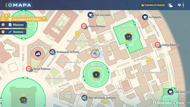 Leyendas Pokmon Z-A - Localizacin en el mapa de la MT035 Aguante