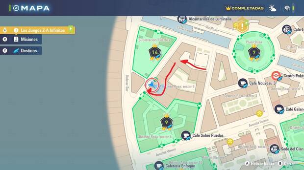 Leyendas Pokmon Z-A - Localizacin en el mapa de la MT037 Trampa Rocas