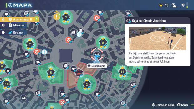 Leyendas Pokmon Z-A - Localizacin del Dojo del Crculo Justiciero