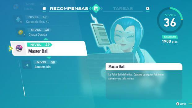 Leyendas Pokmon Z-A - Conseguir una Master Ball como recompensa en las tareas de Melia