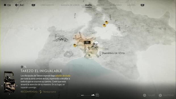 Ghost of Yotei - rboles de duelo en las Praderas de Yotei, ubicacin del rbol de duelo entre tumbas