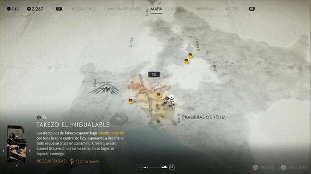 Ghost of Yotei - Campamentos de los Seis de Yotei en las Praderas de Yotei, ubicación de Campamento de reclutamiento de Saito