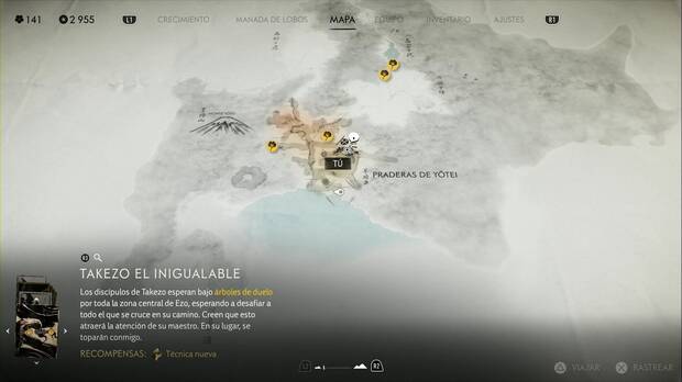 Ghost of Yotei - Campamentos de los Seis de Yotei en las Praderas de Yotei, ubicación de Complejo de Saito