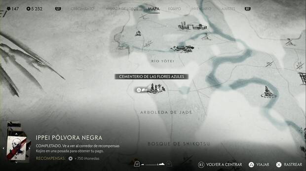 Ghost of Yotei - Recompensas en las Praderas de Yotei, ubicacin de Cuervo Genzo