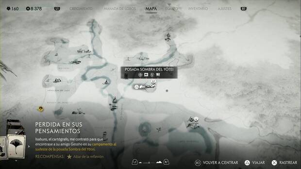 Ghost of Yotei - Relatos en las Praderas de Yotei, ubicación del relato Perdida en sus pensamientos