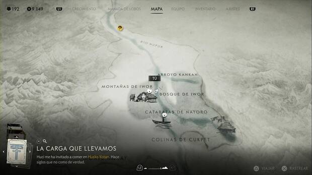 Ghost of Yotei - Relatos en las Praderas de Yotei, La reliquia ainu: punto donde se consigue información del objeto fabricado por los ainu