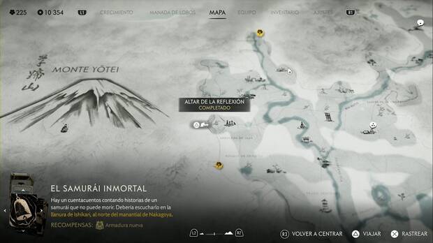 Ghost of Yotei - Altares de la reflexión en las Praderas de Yotei, ubicación del altar #4