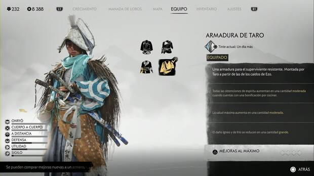 Ghost of Yotei - Armaduras, Armadura de Taro