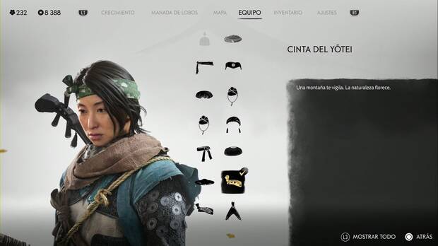 Ghost of Yotei - Cascos, Cinta del Yotei