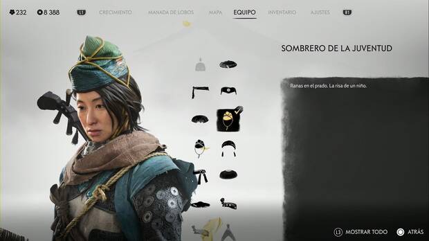 Ghost of Yotei - Cascos, Sombrero de la juventu