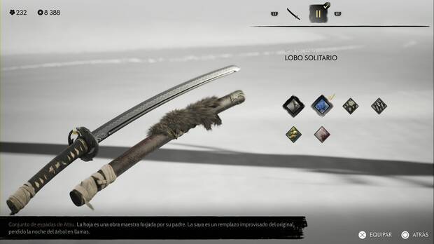 Ghost of Yotei - Conjuntos de armas, Lobo solitario