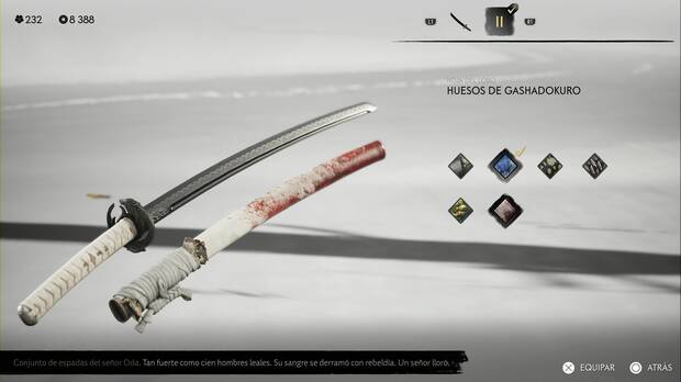 Ghost of Yotei - Conjuntos de armas, Huesos de Gashadokuro