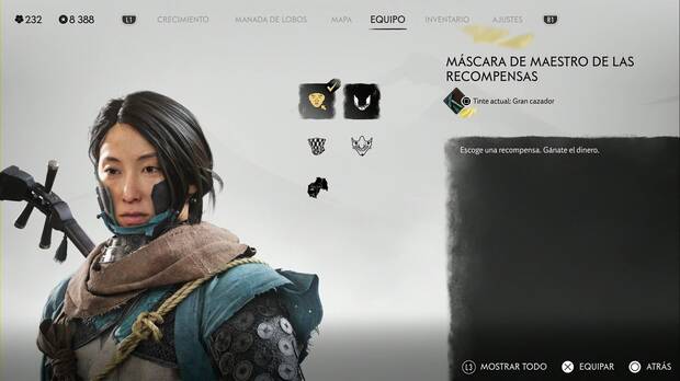 Ghost of Yotei - Mscaras, Mscara de maestro de las recompensas