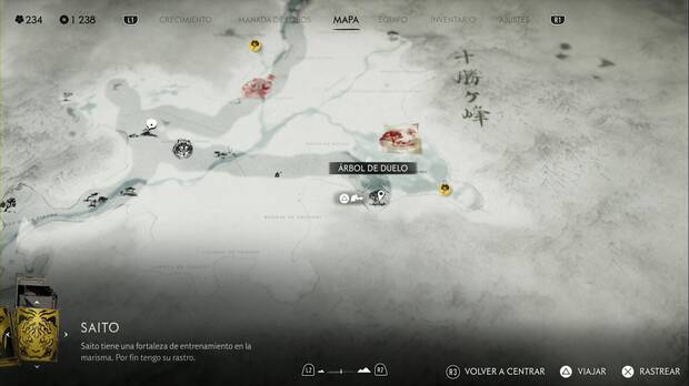 Ghost of Yotei - rboles de duelo en la Cordillera de Tokachi, ubicacin del rbol de duelo en las marismas