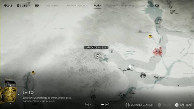 Ghost of Yotei - rboles de duelo en la Cordillera de Tokachi, ubicacin del rbol de duelo bajo hojas rojas