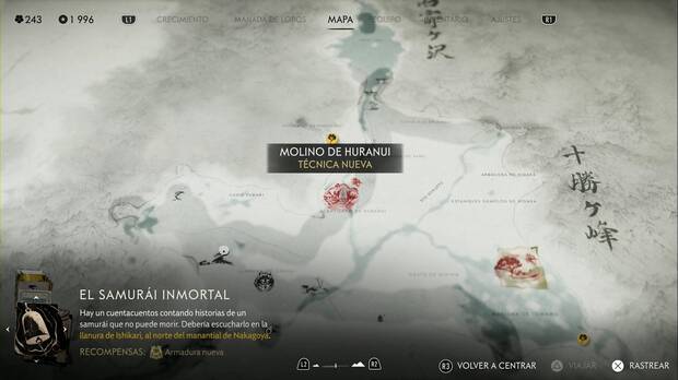 Ghost of Yotei - Campamentos de los Seis en la Cordillera de Tokachi, ubicación de Molino de Huranui