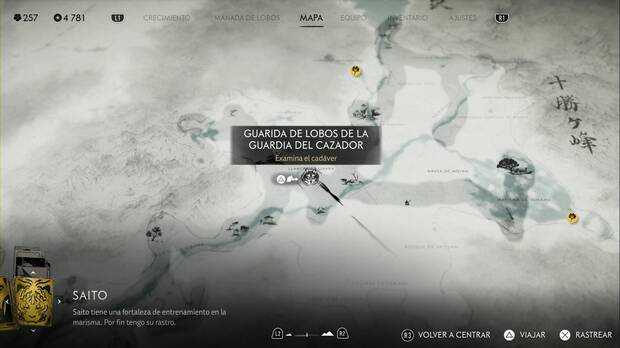 Ghost of Yotei - Guaridas de lobos en la Cordillera de Tokachi, ubicacin de la guarida Guardia del cazador