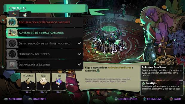 Hades 2 - Cmo desbloquear la frmula Alteracin de Formas Familiares