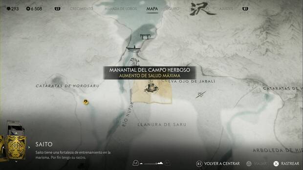 Ghost of Yotei - Manantiales en la Cordillera de Tokachi, ubicacin del manantial del campo herboso