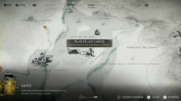 Ghost of Yotei - Pilares de los cados en la Cordillera de Tokachi, ubicacin del pilar #1